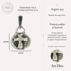Pandantiv cu cruce în relief din argint 925 – talisman boho al credinței și al forței spirituale, bijuterie sculpturală și cadou pentru mamă, fiică sau prietenă | Art Diva