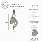 Pandantiv „Pisică” din argint 925 – talisman pentru intuiție, grație și protecție în stil boho și rustic | Art Diva