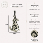 Pandantiv Câine din argint 925 | Simbol al prieteniei și al loialității | Art Diva