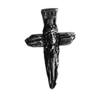 Cruce cu Isus Hristos din argint sterling 925 – pandantiv religios realizat manual, simbol al credinței și al protecției | Art Diva