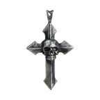 Pandantiv cruce „Memento Mori” pentru bărbați din argint 925 – simbol al trecerii și al eternității | Art Diva