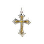 Pandantiv „Crucea Regală” pentru bărbați din argint 925 – mare și masiv, simbol ornamental al forței și al protecției spirituale | Art Diva