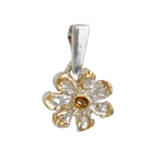 Pandantiv „Floare” din argint 925 – talisman boho realizat manual pentru armonie, bijuterie sculpturală și cadou pentru mamă, fiică sau prietenă | Art Diva