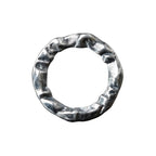 Pandantiv „Cerc” pentru bărbați din argint 925 – talisman realizat manual pentru forță și echilibru, bijuterie sculpturală boho și rustică | Art Diva