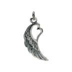 Pandantiv „Aripă cu Inimă” din argint 925 – talisman al iubirii și al protecției, bijuterie sculpturală în stil boho și rustic | Art Diva