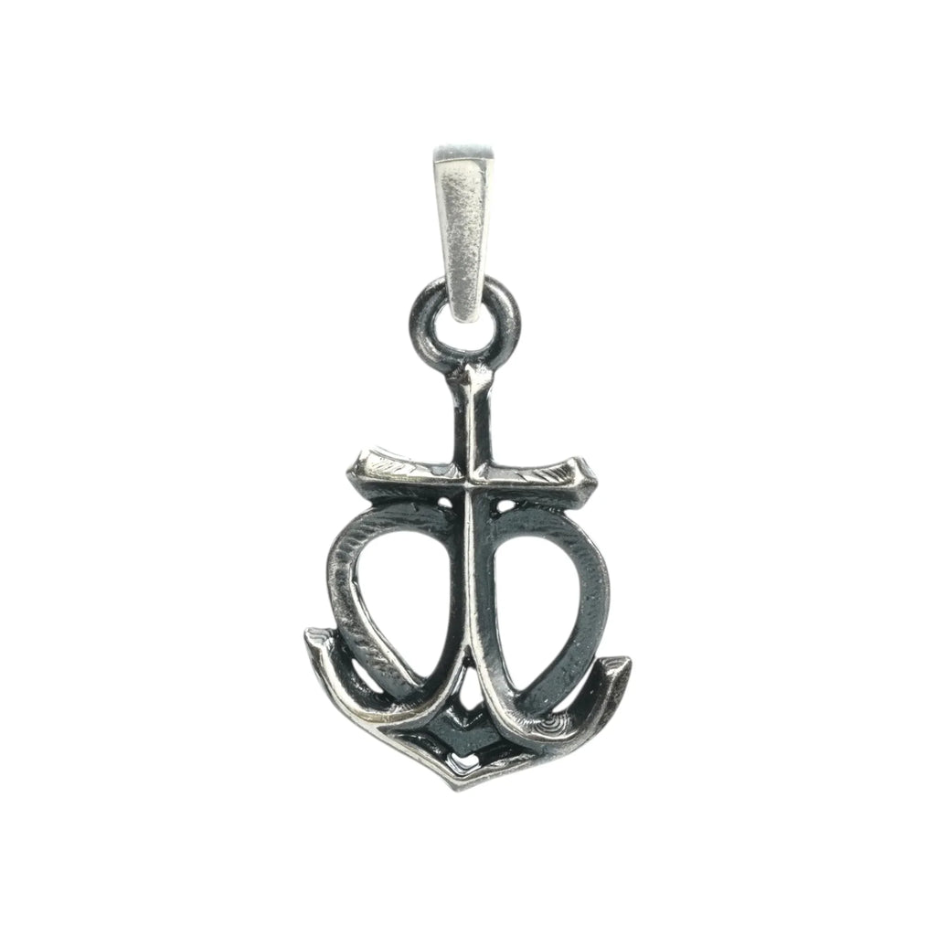 Pandantiv „Credință • Speranță • Iubire” din argint 925 – talisman maritim, bijuterie sculpturală în stil boho și rustic | Art Diva