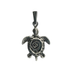 Pandantiv „Broască țestoasă” din argint 925, realizat manual – simbol al longevității, al înțelepciunii și al protecției, talisman în stil boho și rustic | Art Diva