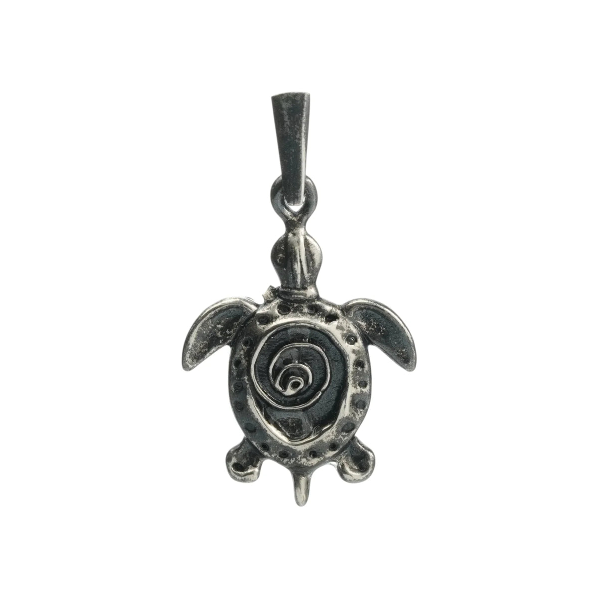 Pandantiv „Broască țestoasă” din argint 925, realizat manual – simbol al longevității, al înțelepciunii și al protecției, talisman în stil boho și rustic | Art Diva