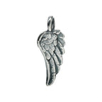 Pandantiv Aripă de înger din argint 925 – talisman realizat manual pentru protecție și speranță, bijuterie sculpturală în stil boho și rustic | Art Diva