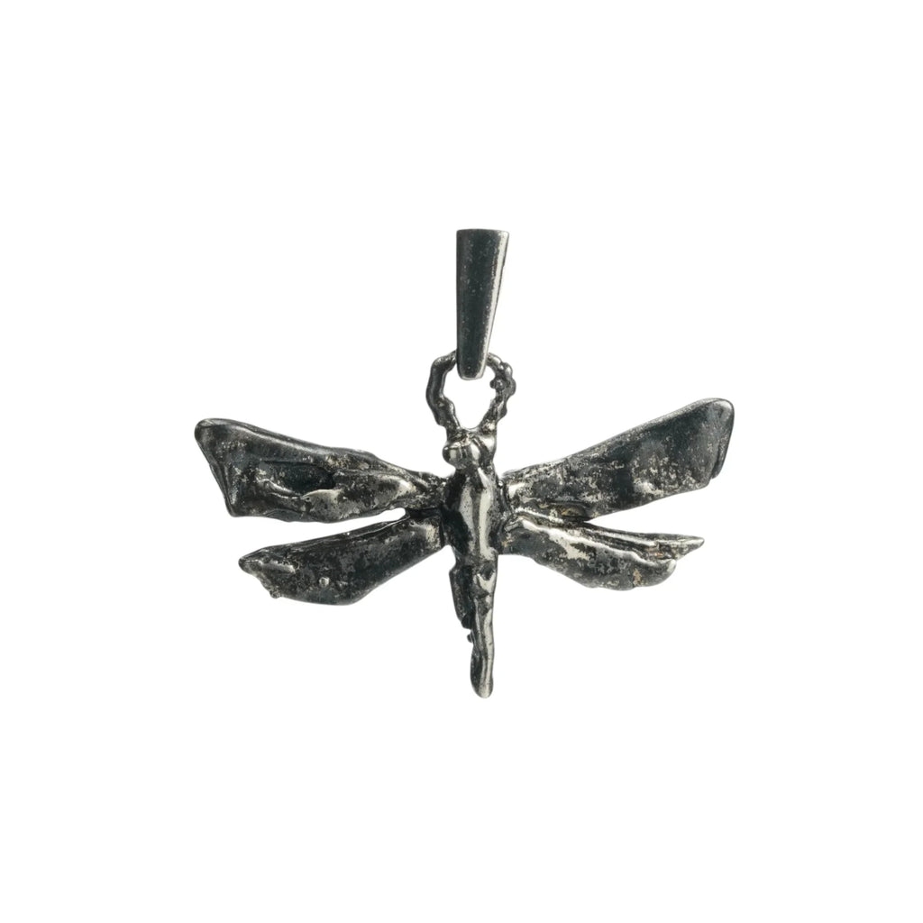 Pandantiv „Libelulă” din argint 925 – talisman boho al schimbării și al creșterii spirituale, bijuterie sculpturală și cadou pentru mamă, fiică sau prietenă | Art Diva