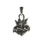 Pandantiv „Sfânta Inimă” din argint 925 – talisman creștin pentru credință și protecție | Art Diva