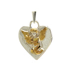 Pandantiv „Înger Ceresc cu Stea” din argint 925 – talisman handmade pentru iubire și protecție spirituală, bijuterie sculpturală în stil boho și rustic | Art Diva