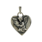 Pandantiv „Înger Ceresc cu Stea” din argint 925 – talisman handmade pentru iubire, amintire și protecție, bijuterie sculpturală în stil boho și rustic | Art Diva