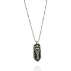 Pandantiv „Înger păzitor” din argint 925 – talisman sculptural pentru protecție și forță interioară, bijuterie oxidată în stil boho și rustic | Art Diva