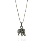 Pandantiv „Elefănțel” din argint 925 – talisman pentru noroc, înțelepciune și protecție, bijuterie sculpturală oxidată în stil boho și rustic | Art Diva