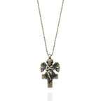Pandantiv „Înger pe Cruce” din argint 925 – talisman handmade pentru protecție și lumină, bijuterie sculpturală în stil boho și rustic | Art Diva
