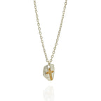 Pandantiv „Cruce masivă” pentru bărbați din argint 925, lustruit manual – talisman pentru forță, reziliență și protecție, bijuterie sculpturală în stil boho și rustic | Art Diva