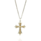 Pandantiv „Crucea Regală” pentru bărbați din argint 925 – mare și masiv, simbol ornamental al forței și al protecției spirituale | Art Diva