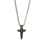 Cruce cu Isus Hristos din argint sterling 925 – pandantiv religios realizat manual, simbol al credinței și al protecției | Art Diva