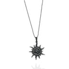 Pandantiv „Ochiul lui Ra – Talisman solar” din argint 925 – bijuterie sculpturală oxidată în stil boho-rustic | Art Diva