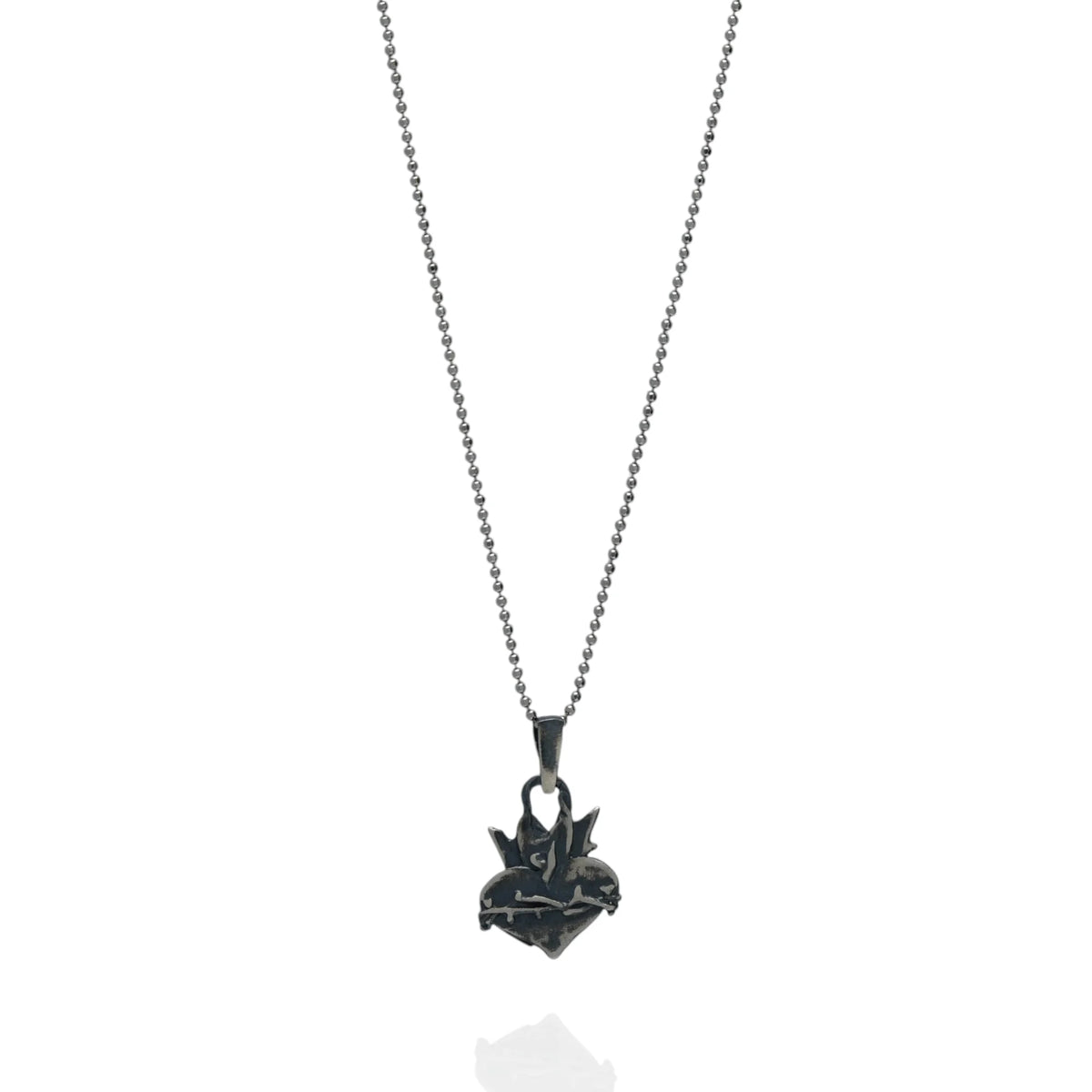 Pandantiv „Sfânta Inimă” din argint 925 – talisman creștin pentru credință și protecție | Art Diva