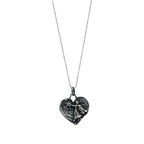 Pandantiv Inimă cu Înger Păzitor și Stea din argint 925 – talisman pentru protecție, iubire și credință, realizat manual în stil boho | Art Diva