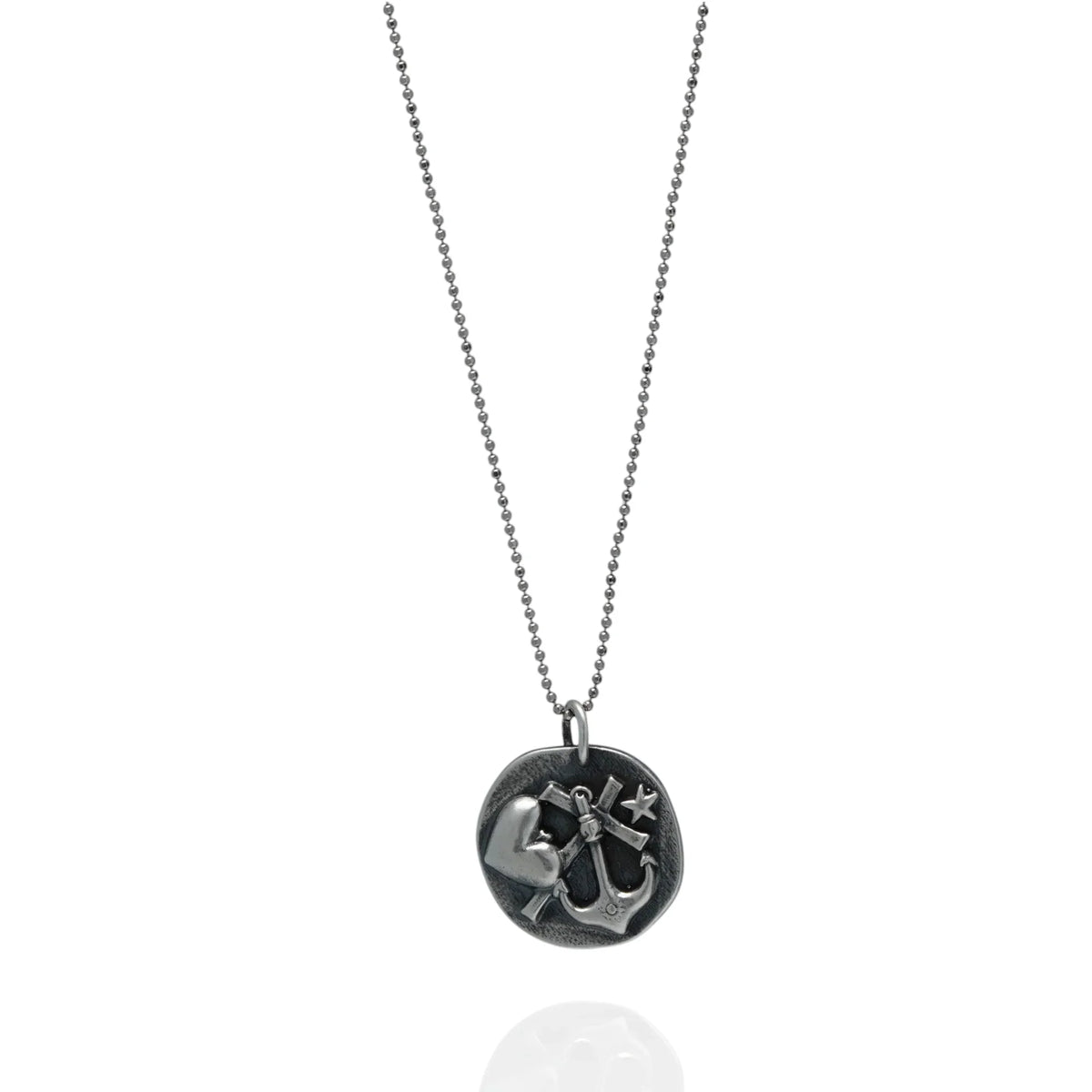 Pandantiv „Credință • Iubire • Speranță” din argint 925 – talisman pentru forță și liniște interioară, bijuterie sculpturală în stil boho și rustic | Art Diva