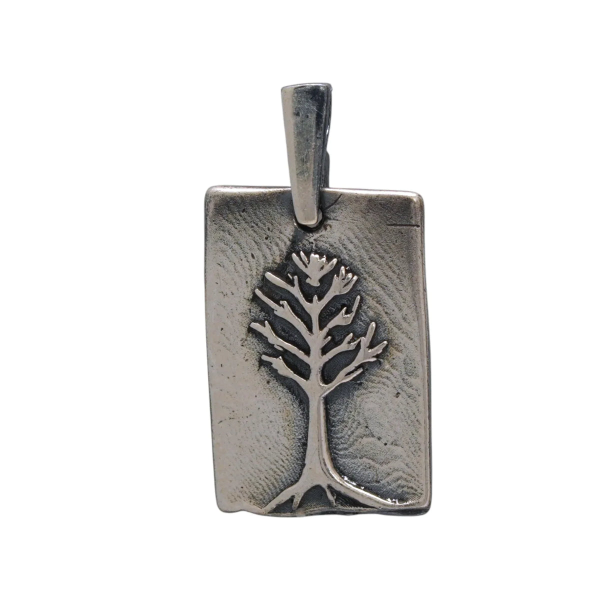 Pandantiv „Pomul vieții” din argint 925 – talisman parțial oxidat pentru apropiere în familie, protecție și armonie, bijuterie sculpturală în stil boho, rustic și vintage | Art Diva