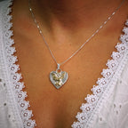Pandantiv „Înger Ceresc cu Stea” din argint 925 – talisman handmade pentru iubire și protecție spirituală, bijuterie sculpturală în stil boho și rustic | Art Diva