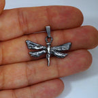 Pandantiv „Libelulă” din argint 925 – talisman boho al schimbării și al creșterii spirituale, bijuterie sculpturală și cadou pentru mamă, fiică sau prietenă | Art Diva