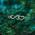 Element de brățară inimă și infinit din argint 925 – minimalist, simbolul iubirii durabile, realizat manual, Art Diva