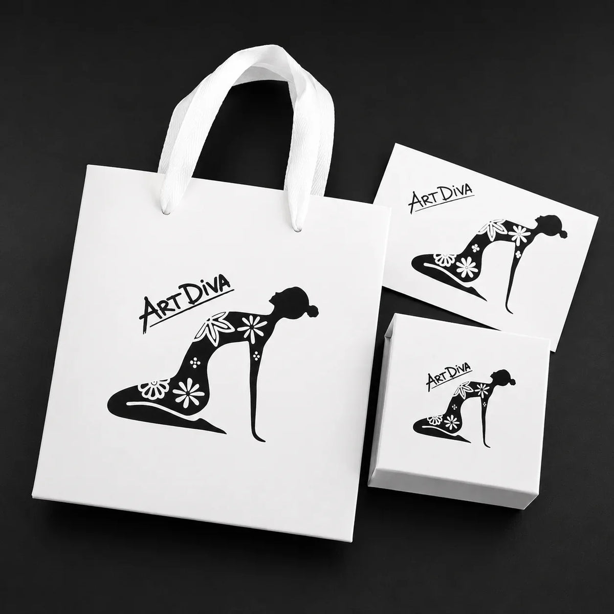 Ambalaj cadou Art Diva – cutie de bijuterii și pungă cadou