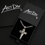 Pandantiv „Dinte de Lup” pentru bărbați din argint 925, lustruit manual – talisman pentru forță și protecție | Art Diva