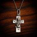 Pandantiv rugăciunea îngerului din argint 925 – talisman de credință și protecție, stil boho rustic, Art Diva