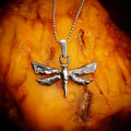 Pandantiv libelulă din argint 925 – talisman boho al schimbării și creșterii spirituale, Art Diva