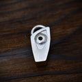 Pandantiv Ochiul protecției din argint 925 – talisman handmade pentru protecție și intuiție, stil boho rustic, Art Diva