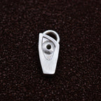 Pandantiv „Ochiul protecției” din argint 925 – talisman pentru protecție și intuiție, bijuterie sculpturală în stil boho și rustic | Art Diva