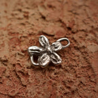 Element „Floare” din argint 925 – talisman boho al armoniei realizat manual, bijuterie sculpturală și cadou pentru mamă, fiică sau prietenă | Art Diva