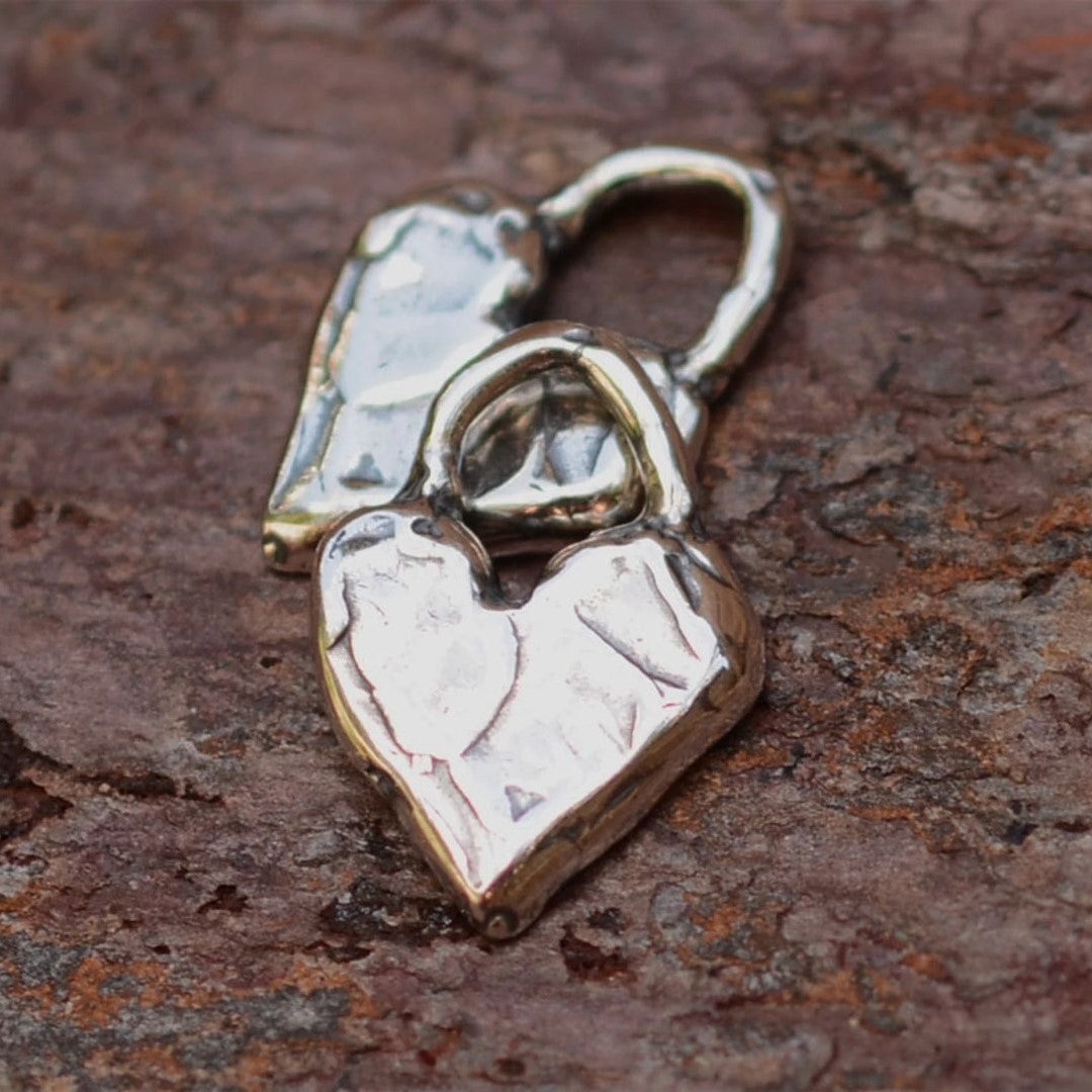 Pandantiv „Inimioară” din argint 925 – talisman pentru iubire și apropiere sufletească, realizat manual în stil boho | Art Diva