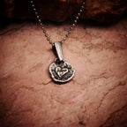Pandantiv „Inimă cu LOVE” din argint 925 – talisman față-verso pentru iubire și apropiere emoțională, în stil boho și rustic | Art Diva