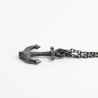 Pandantiv Ancoră pentru bărbați din argint 925 – talisman realizat manual pentru forță și stabilitate, bijuterie sculpturală | Art Diva