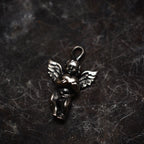 Pandantiv „Iubirea Îngerului” din argint 925 – talisman handmade pentru protecție și iubire, bijuterie sculpturală în stil boho și rustic | Art Diva